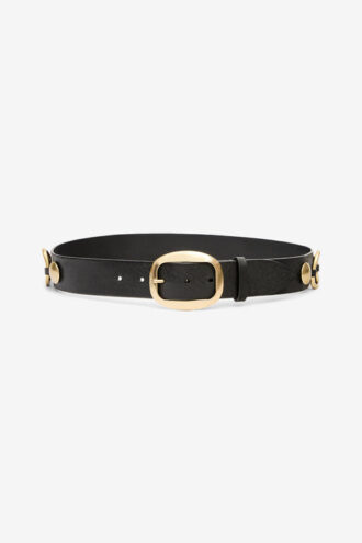 Cintura Dara in pelle e metallo