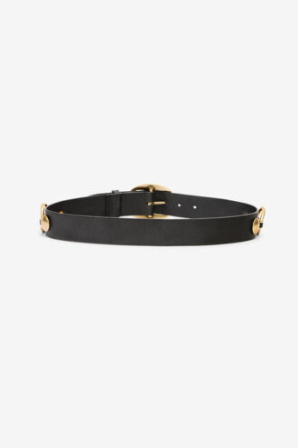 Cintura Dara in pelle e metallo
