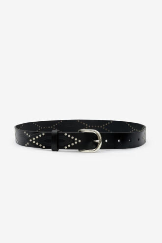 Cintura in pelle Telly decorata con borchie