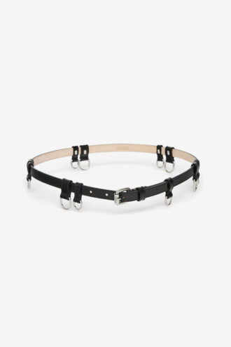 Cintura sottile in pelle Chelsea