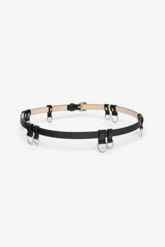 Cintura sottile in pelle Chelsea