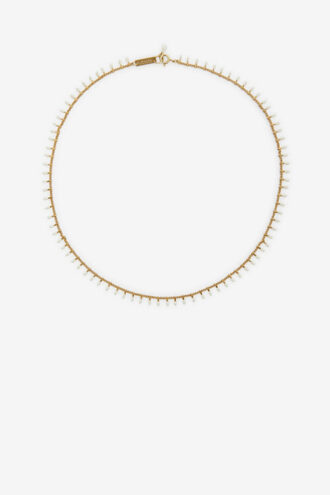 Collana con catena in ottone con finitura dorata Casablanca