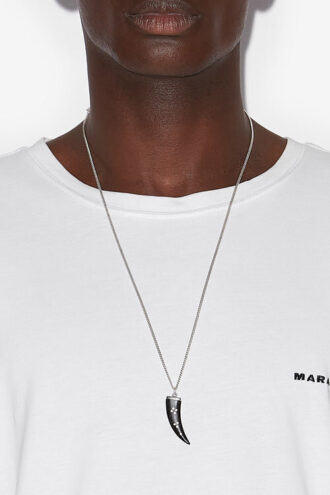 Collana con pendente a corno lungo Maji
