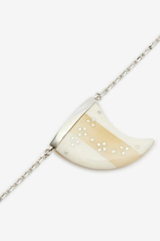 Collana con pendente in corno di bufalo Ellen