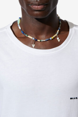 Collana con pietra Yulian, legno e pendente