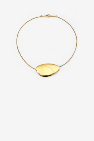Collana Ella in ottone con finitura dorata