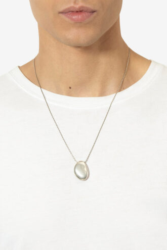 Collana Shiny Day Man con catena in ottone e pietre