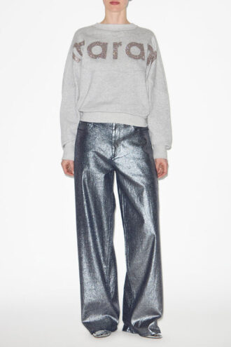 Copertina Jeans in denim metallizzato