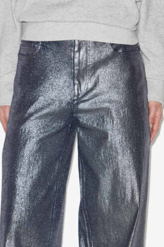 Copertina Jeans in denim metallizzato