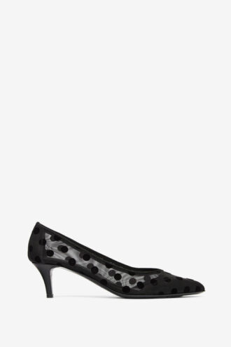 Décolleté in tulle a pois Peleo