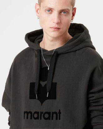 Felpa con cappuccio e logo Miley