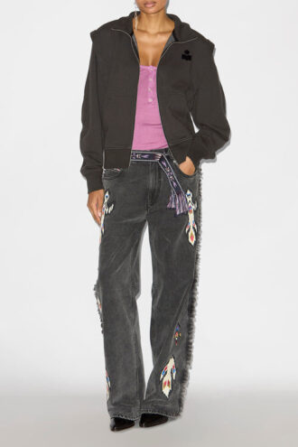 Felpa con zip Madilia