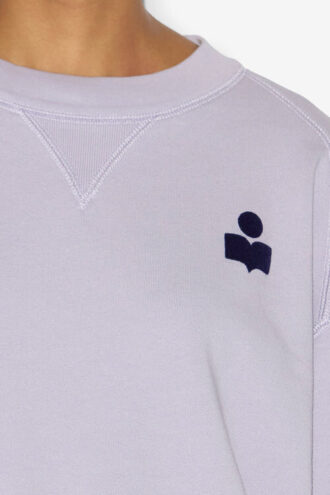 Felpa corta in cotone con logo Margo