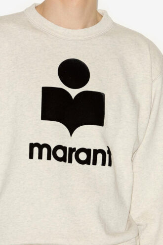 Felpa in cotone con logo Mikoy