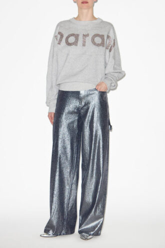 Felpa in cotone Houston con logo