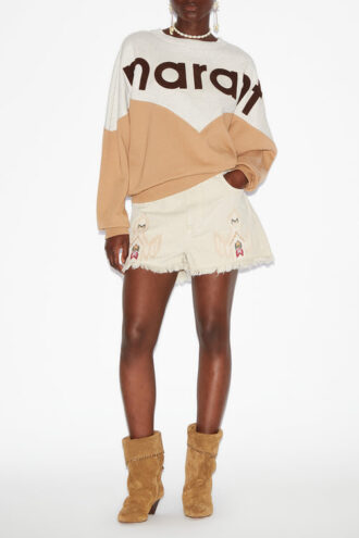 Felpa in cotone Houston con logo