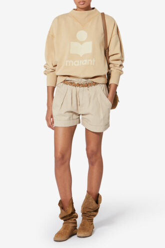 Felpa in cotone Moby con logo
