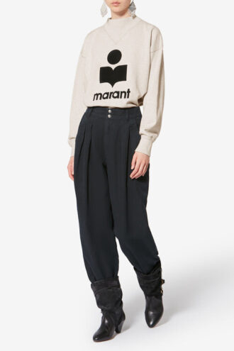 Felpa in cotone Moby con logo