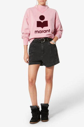 Felpa in cotone Moby con logo