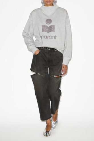Felpa in cotone Moby con logo