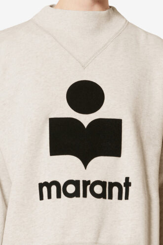 Felpa in cotone Moby con logo