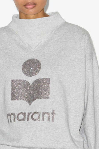 Felpa in cotone Moby con logo