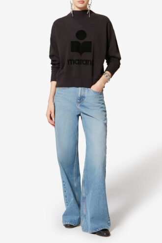 Felpa in cotone Mody con logo