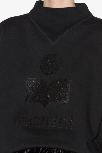Felpa Moby con collo alto e logo