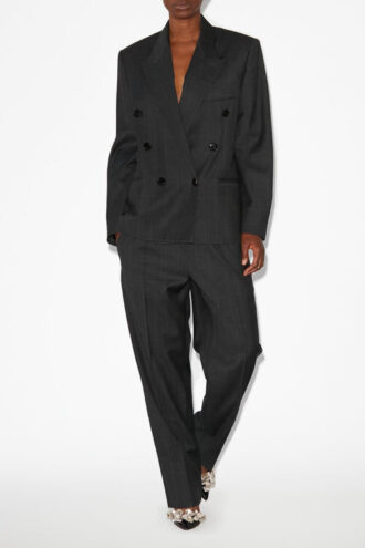 Giacca blazer doppiopetto Klero con collo con revers