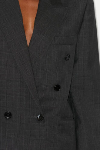 Giacca blazer doppiopetto Klero con collo con revers