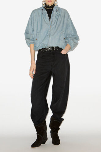 Giacca corta in chambray Plume