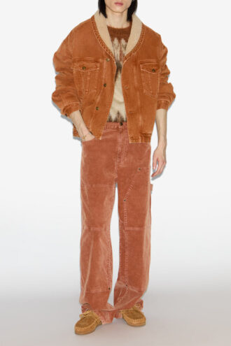 Giacca in denim e pelliccia sintetica Jackson
