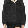 Giacca in denim e pelliccia sintetica Pimia Giacca in denim e pelliccia sintetica Pimia
