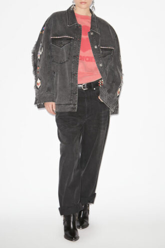 Giacca in denim ricamata Manona
