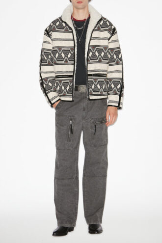 Giacca jacquard con motivo grafico Nelkis