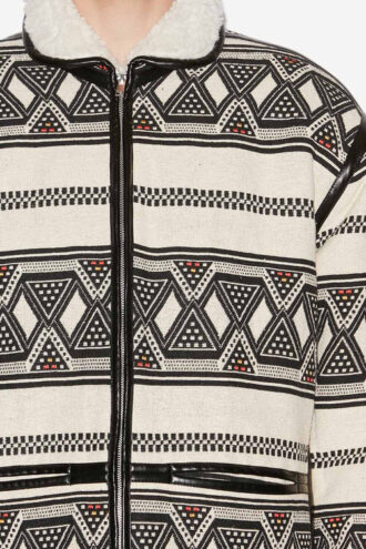 Giacca jacquard con motivo grafico Nelkis