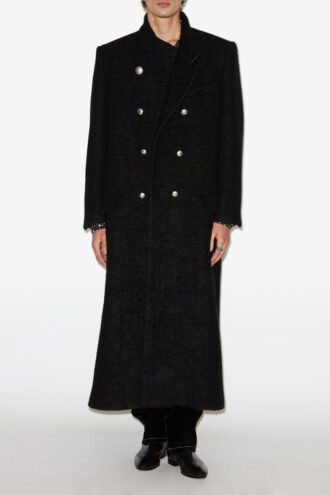 Gil Cappotto lungo in lana spazzolata