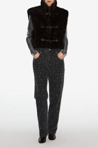 Gilet in pelliccia sintetica Alisa