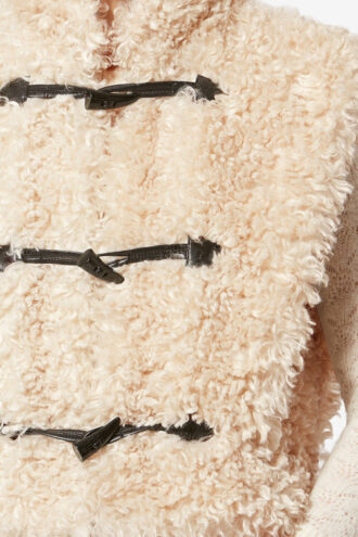 Gilet in pelliccia sintetica bouclé Alisa