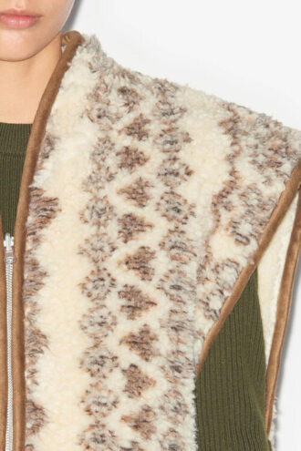 Gilet stile pelle di pecora Maximilia