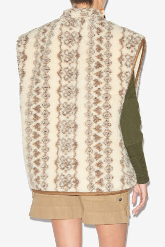 Gilet stile pelle di pecora Maximilia