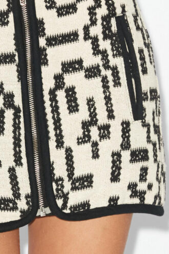 Gonna corta Arono in cotone jacquard