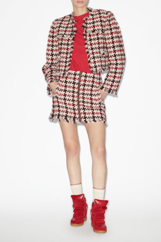 Gonna corta in tweed Akima
