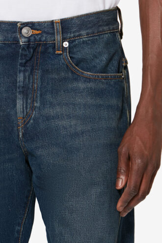 Jeans Lewys 5 tasche in denim slavato