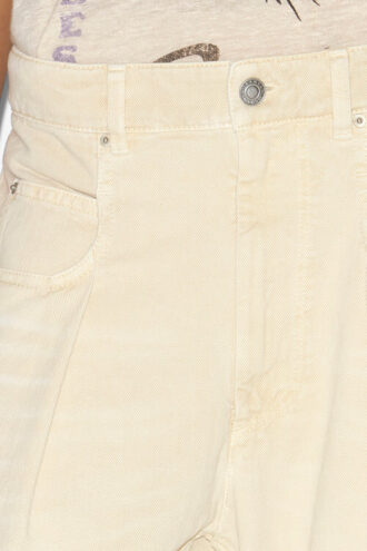 Jeans Rachelle a vita alta con pieghe
