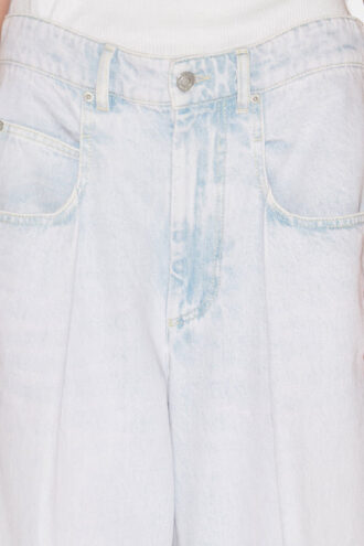 Jeans Rachelle a vita alta con pieghe