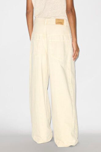 Jeans Rachelle a vita alta con pieghe
