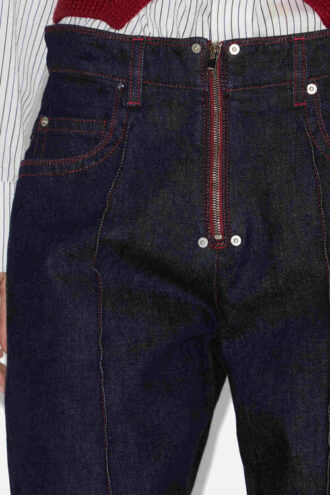 Jeans Stely a gamba larga in cotone