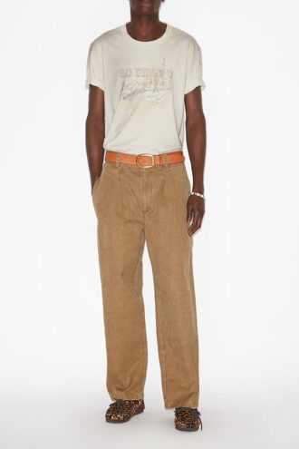 Kostin Pantaloni in cotone rivestito