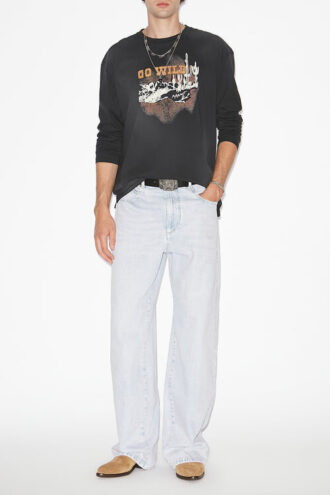 Leiloha T-shirt in lino stampato
